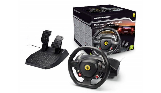 Steering wheel THRUSTMASTER Ferrari 458 Italia 4460094 (PC, Xbox 360; black color)