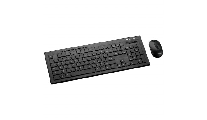 CANYON Multimedia 2.4GHz wireless combo-set, keyboard 104 keys, slim and brushed finish design, choc