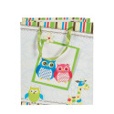 Gift bag OWL 32x26x12cm, mix 3 designs