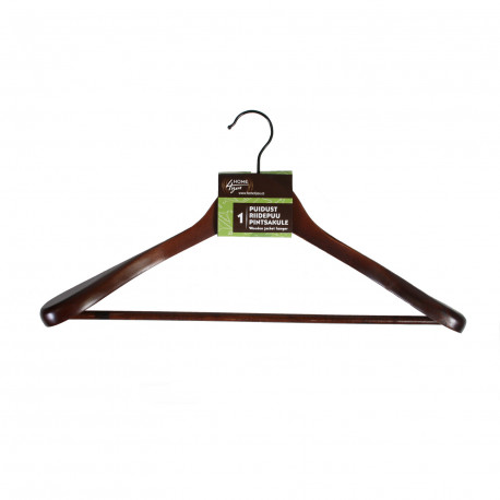 Cloth hanger for jacket, brown