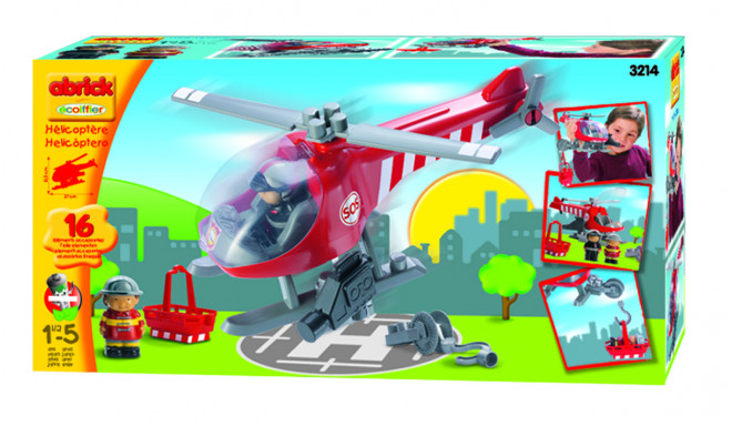 Ecoiffier mängukomplekt Tuletõrjehelikopter (3214S)