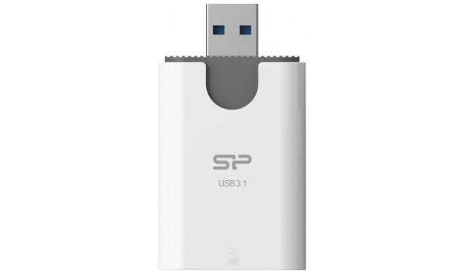 Silicon Power кардридер Combo 2in1 USB 3.1, белый