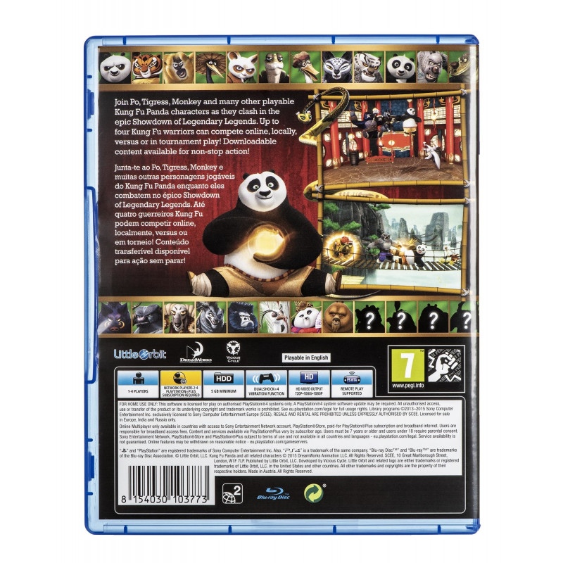 Game Playstation (PS4) KUNG FU PANDA SHOWDOWN LEGENDARY LEGENDS (BOX; Blu-ray; ENG; 7 year - Games - Photopoint.lv