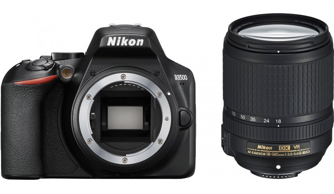 Nikon D3500 + 18-140 мм AF-S VR Kit, черный