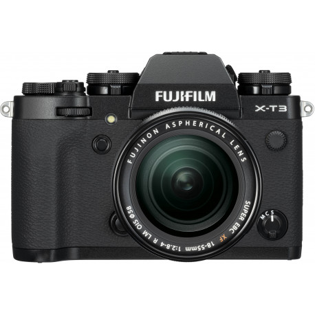 Fujifilm X-T3 + 18-55mm Kit, melns