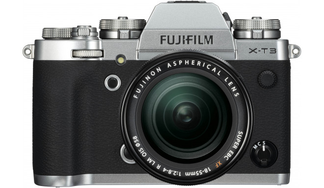 Fujifilm X-T3 + 18-55 мм Kit, серебряный