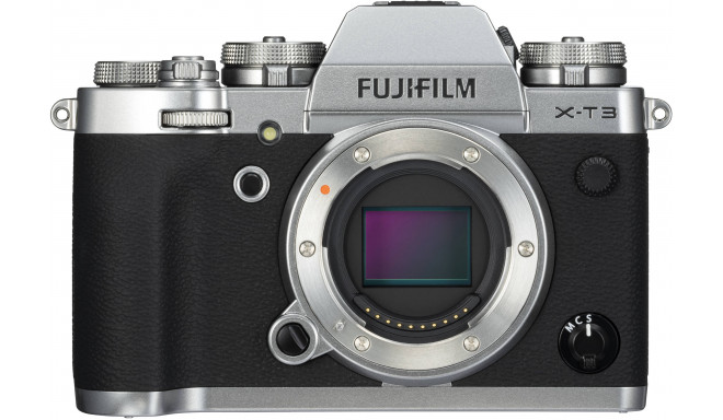 Fujifilm X-T3 korpuss, sudrabots