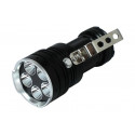 50W extra bright, 3800lm, IP67, CREE LED, 400m, 3h working time, 5 modes, 4x18650 batteries and char