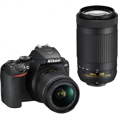 Nikon D3500 + 18-55 мм AF-P + 70-300 мм Kit, черный