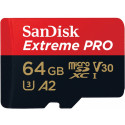 SanDisk memory card microSDXC 64GB Extreme Pro A2 + adapter