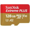 SanDisk карта памяти microSDXC 128GB Extreme Plus V30 A2 + адаптер