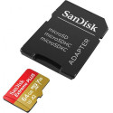 SanDisk карта памяти microSDXC 64GB Extreme Plus V30 A2 + адаптер
