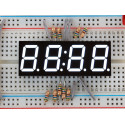 White 7-segment clock display - 0.56´´ digit height