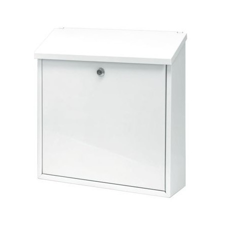 Postkast MALAGAN K36xL36x10cm/ värvitud metall/ valge
