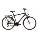 City bicycle for men 19 M ROMET WAGANT 1 black orange