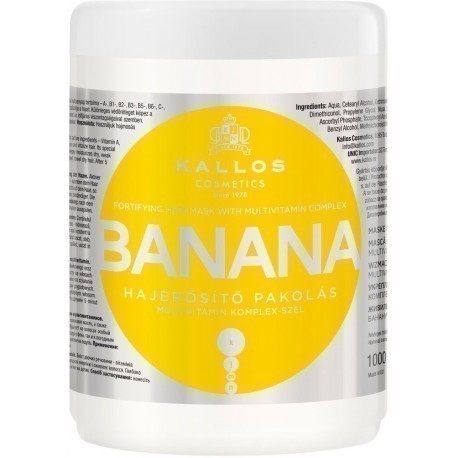 Kallos matu maska Banana Fortifying 1000ml