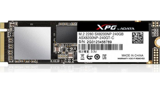 Drive SSD ADATA ASX8200NP-240GT-C (240 GB ; M.2; PCI-E)