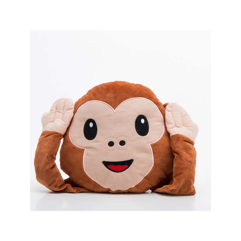 monkey emoji cushion