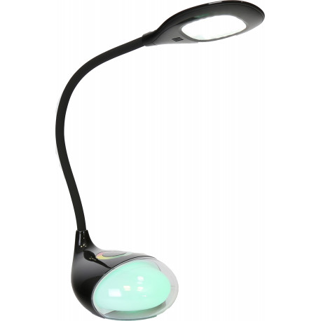 Platinet galda lampa PDLQ10 6W, melna (44347)