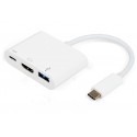 Vivanco adapter USB-C - HDMI 3in1, white (34293)