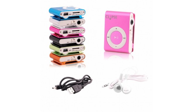 MP3 CLIPSE for memory card with clip, pink