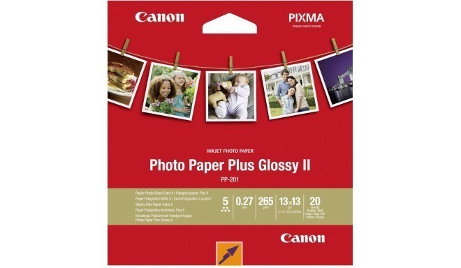Canon фотобумага PP-201 13x13 блестящий 265г 20 листов