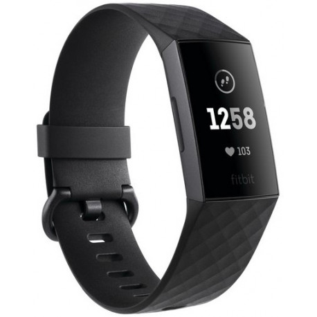 Fitbit трекер активности Charge 3, графит/черный