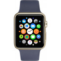 Apple Watch 42mm Gold Alu Case with Midnight Blue Sport Band