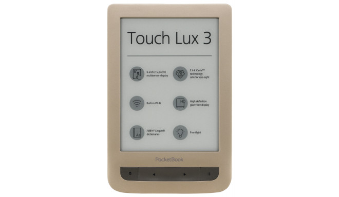 Pocketbook Touch Lux 3 gold E readers Photopoint.lv