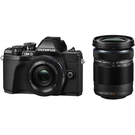 Olympus OM-D E-M10 Mark III + 14-42mm + 40-150mm Kit, black