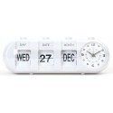 Platinet alarm clock January, white (43627)