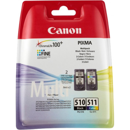 Canon tintes kasetne PG-510/CL-511, krāsu/melna