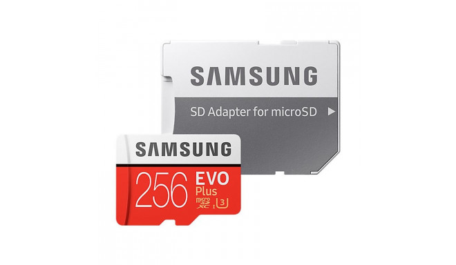 Samsung mälukaart microSDHC 256GB EVO+ mälukaart + adapter