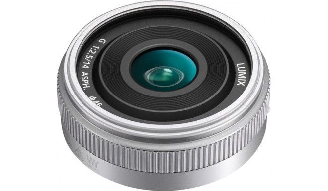 Panasonic Lumix G 14mm f/2.5 II ASPH. lens, silver