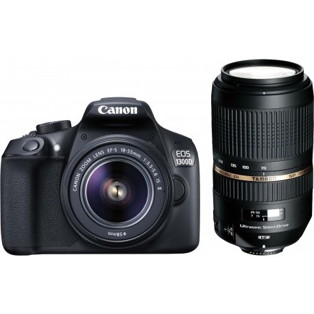 Canon EOS 1300D + 18-55mm IS + Tamron 70-300mm VC Kit
