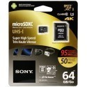 Sony memory card microSDXC 64GB U3 Class 10