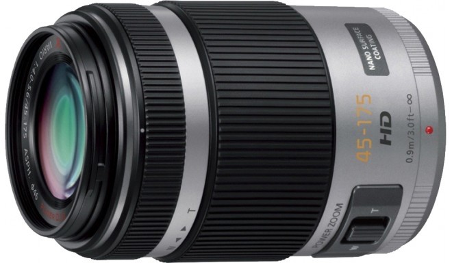 Panasonic Lumix G X Vario PZ 45-175mm f/4.0-5.6 ASPH. Power O.I.S. lens, silver