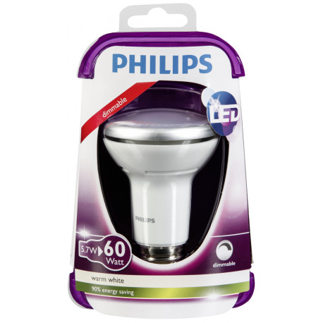 Ontwijken Ideaal Het koud krijgen Philips LED Reflector E27 R63 5,7W (60W) warm-white 420 lm DIM - LED  spuldzes - Photopoint.lv