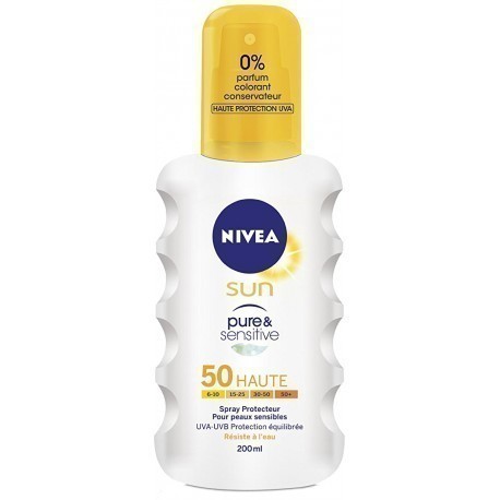 Nivea Sun spray Pure & Sensitive SPF 50 200ml - Sunscreen sprays - Photopoint