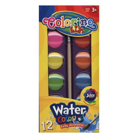 Colorino Kids vesivärvid 12tk