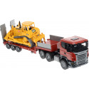 Bruder Scania low loader truck + CAT bulldozer (03555)