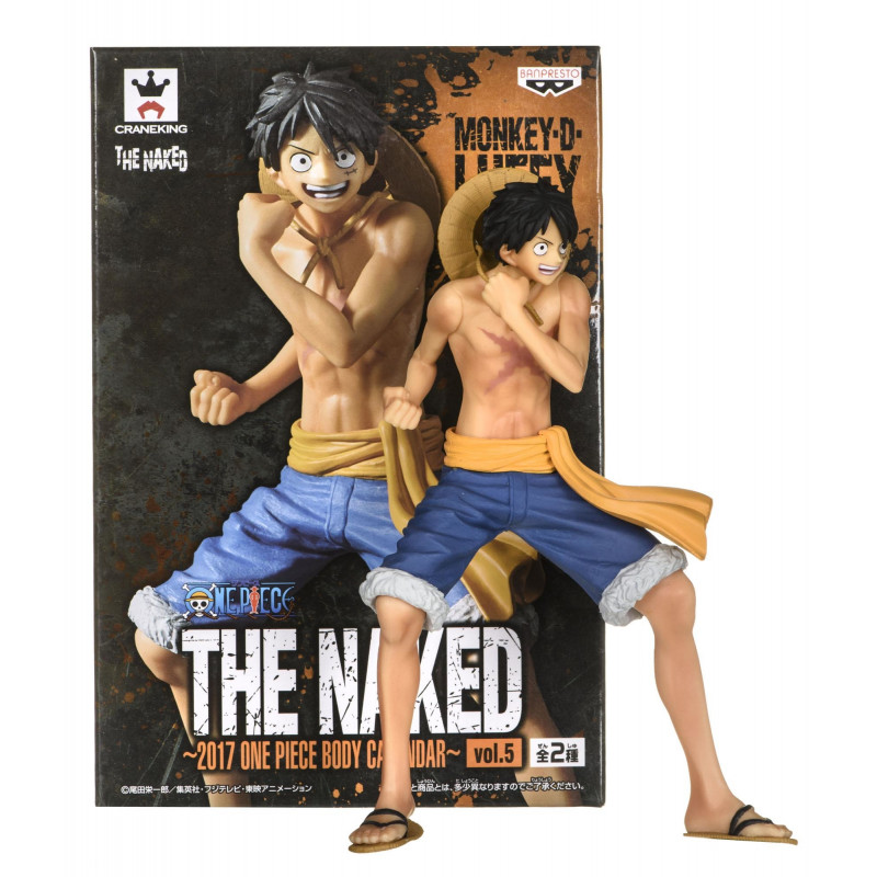 Figurine BANPRESTO OP D Luffy Naked Body Calendar Pehmed mänguasjad Photopoint