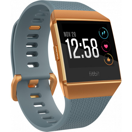 Fitbit Ionic, šīfera zils/oranžs