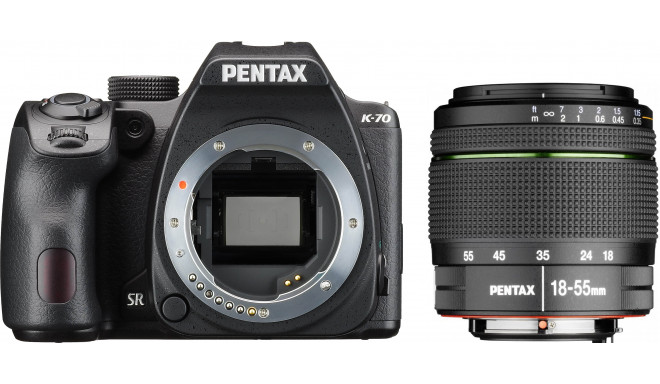 Pentax K-70 + DA 18-55мм WR Kit, черный
