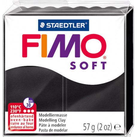 Staedtler voolimismass Fimo Soft, must
