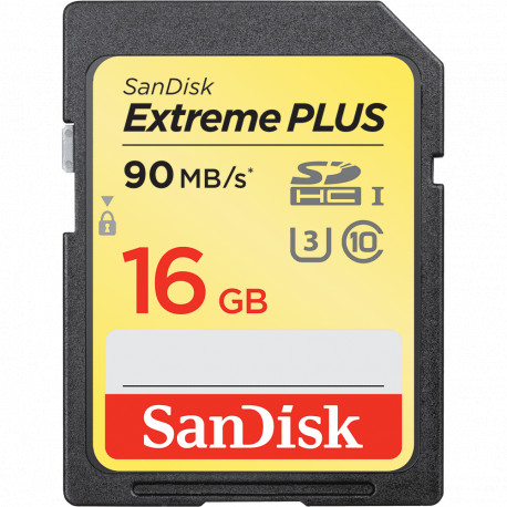 SanDisk memory card SDHC 16GB Extreme Plus 90MB/s