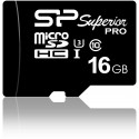 Silicon Power mälukaart microSDHC 16GB Superior Pro U3 + adapter