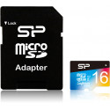 Silicon Power memory card microSDHC 16GB Superior Pro Color U3 + adapter