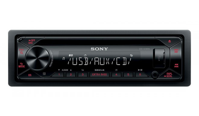 Sony CDXG1301U  / 4 x 55W MP3/WMA/FLAC/CD mängija - FM raadio (RDS/EON)