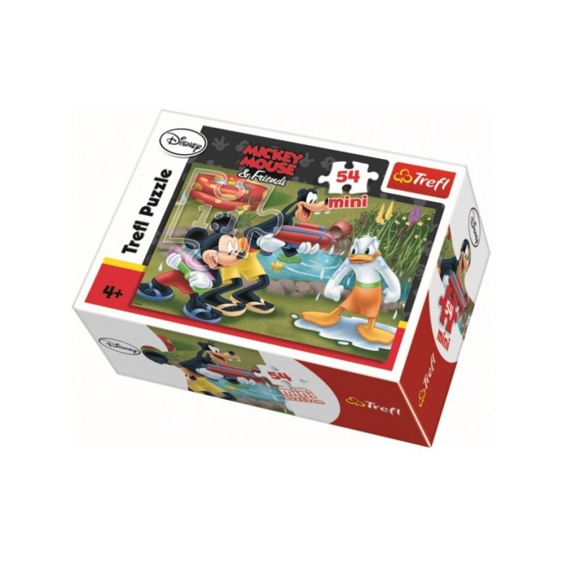 Puzzle 54 Mini Trefl. Пазлы Trefl 54 мини великолепная команда 54140. Trefl пазл-Mini безумная гонка 54 элемента 19722 с 4 лет. Trefl Puzzle Микки Маус инструкция.